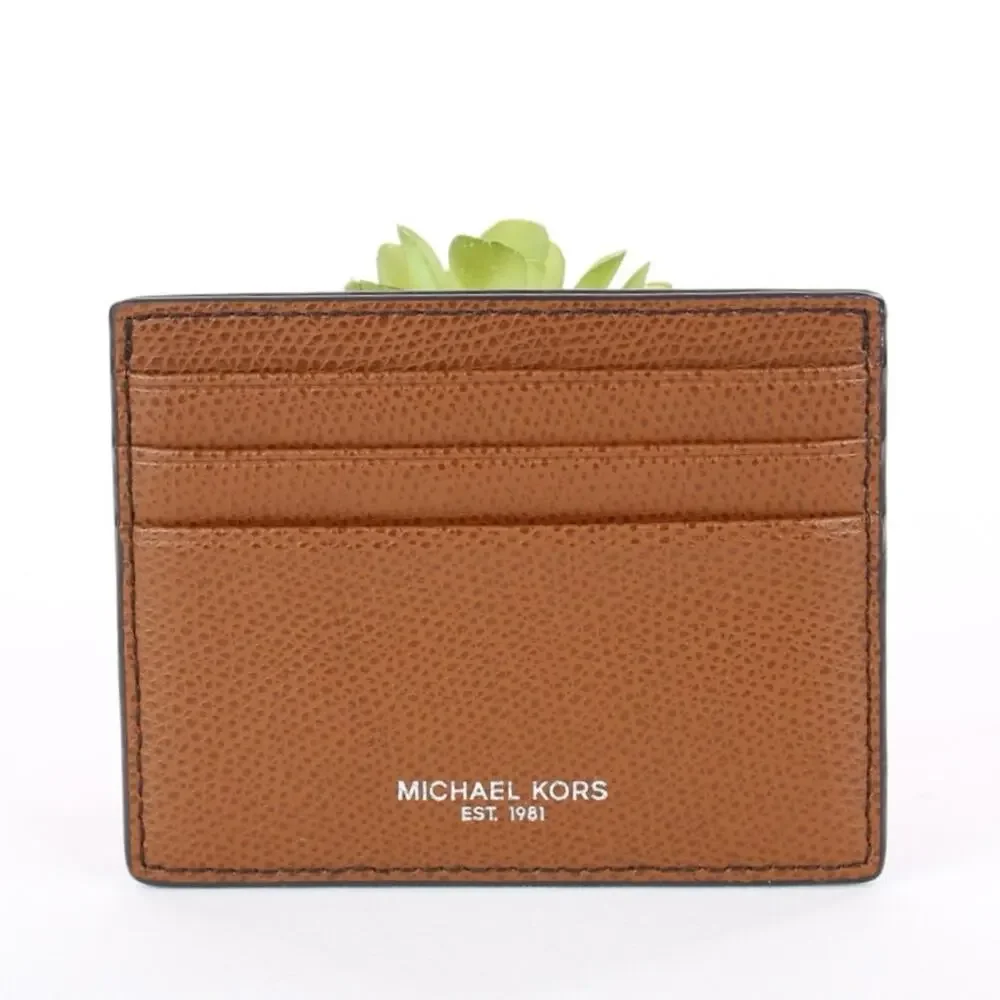 Michael Kors Brown Leather Card Case